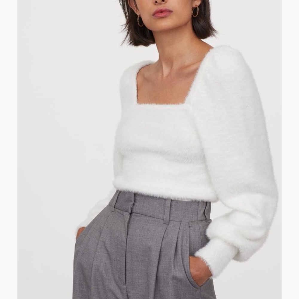 H&M puff sleeve sweater